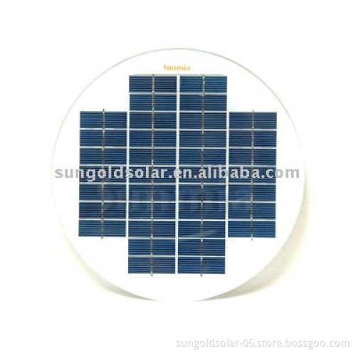 10W round solar panel in China with low cost